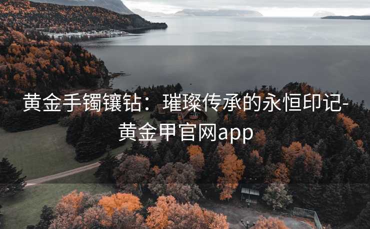 黄金手镯镶钻:璀璨传承的永恒印记-黄金甲官网app