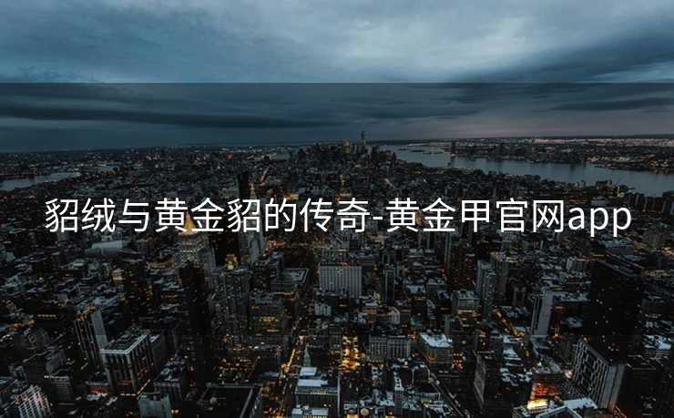 貂绒与黄金貂的传奇-黄金甲官网app