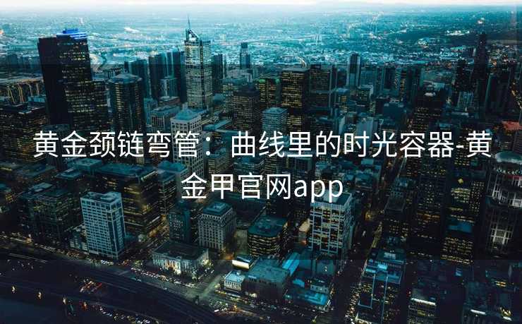 黄金颈链弯管：曲线里的时光容器-黄金甲官网app